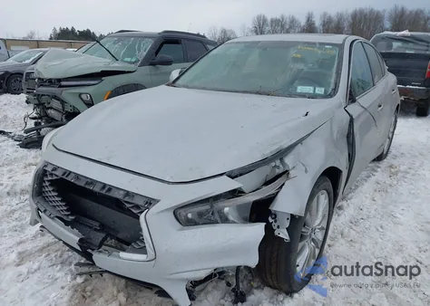 2019 Infiniti Q50 3.0T Luxe z USA, uszkodzony, nr VIN JN1EV7AP3KM518176
